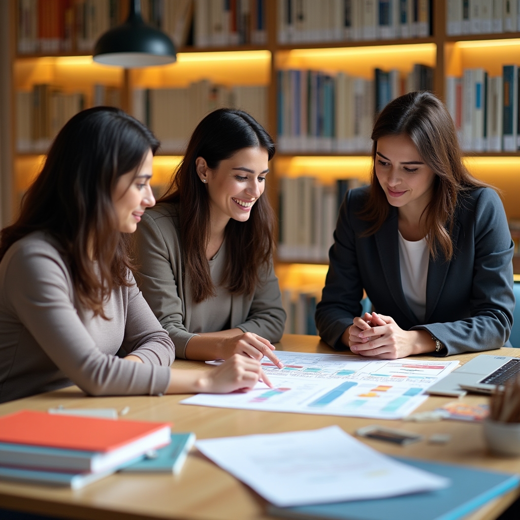 Document management workshop with participants reviewing filing systems on a table